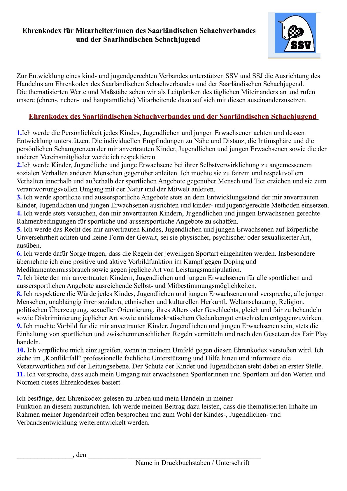 Ehrenkodex SSV und SSJ bl2