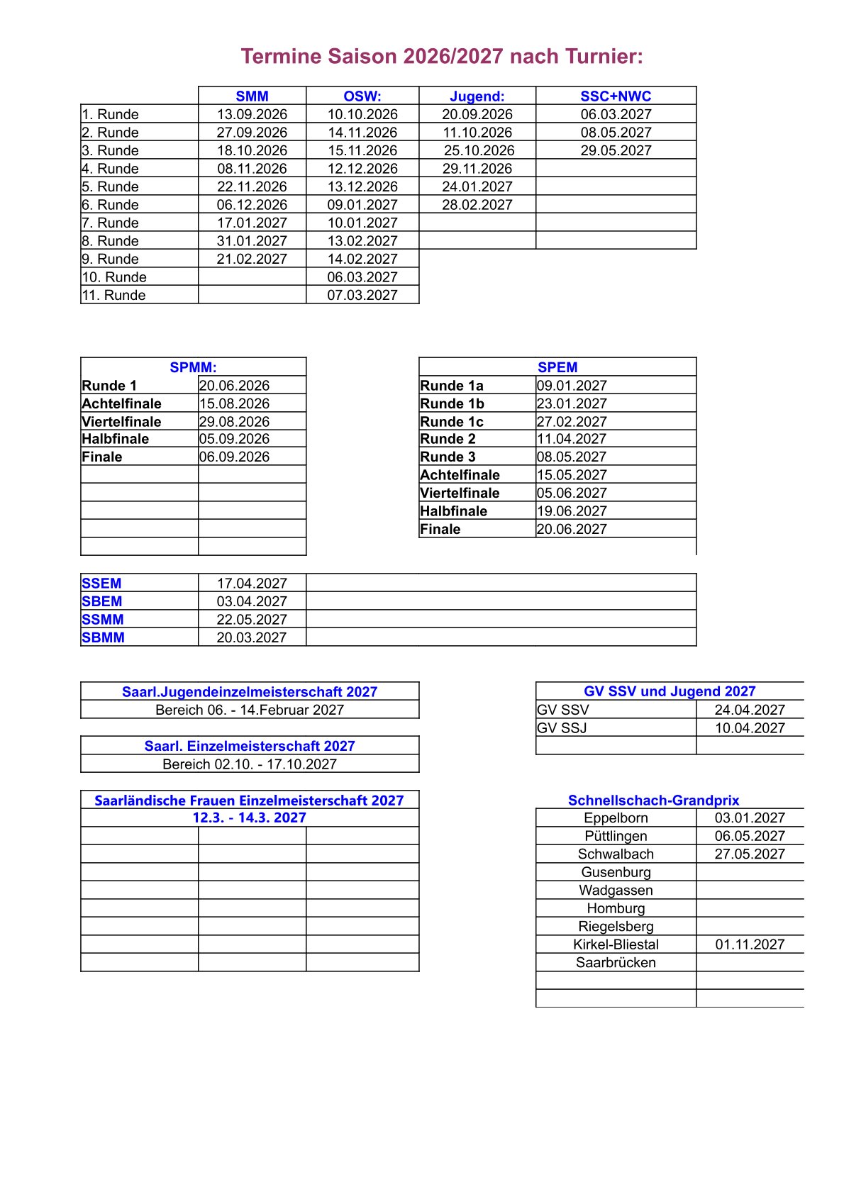 Rahmenterminplan 26 27 1