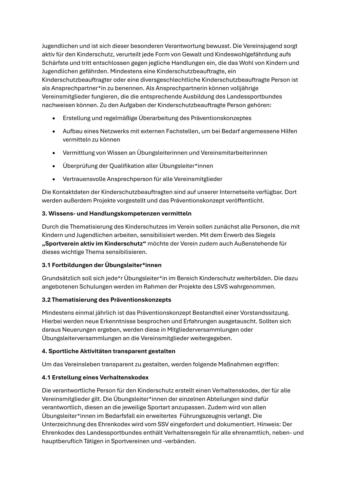 Sport Kinderschutzt Prävention SSV 2