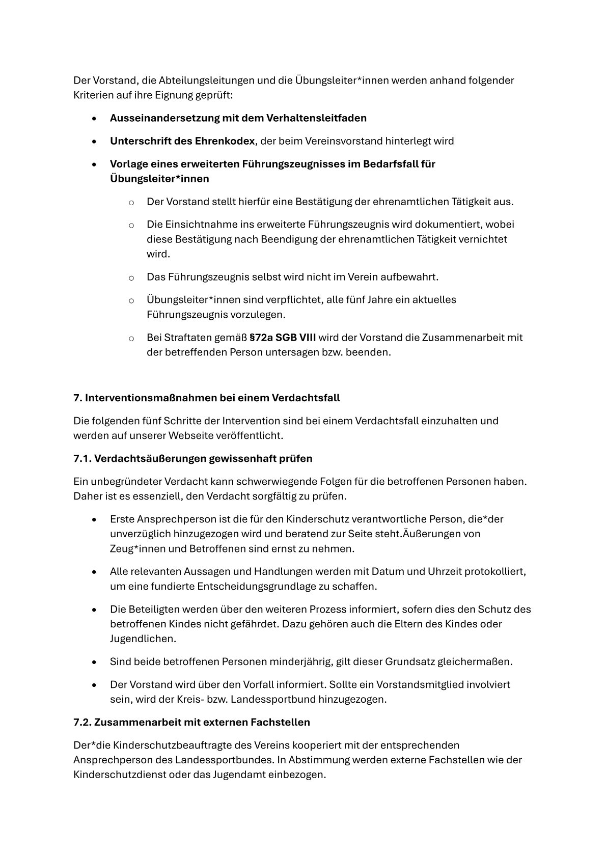 Sport Kinderschutzt Prävention SSV 4