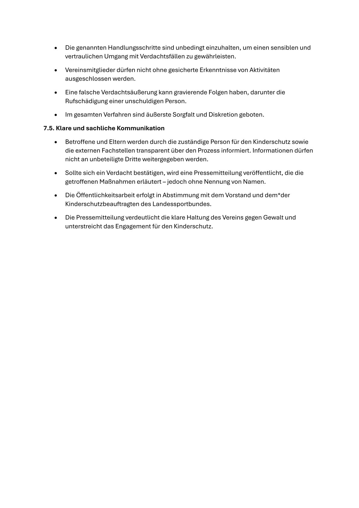 Sport Kinderschutzt Prävention SSV 6